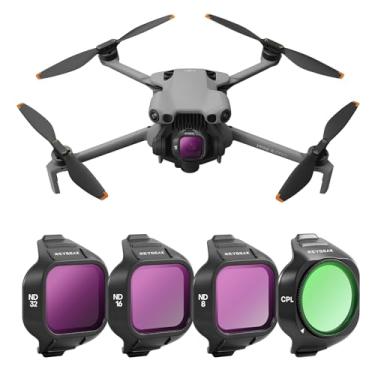 Imagem de REYGEAK Conjunto de filtros ND/CPL para acessórios DJI Mini 5 Pro, pacote com 4 filtros ND32/16/8/CPL