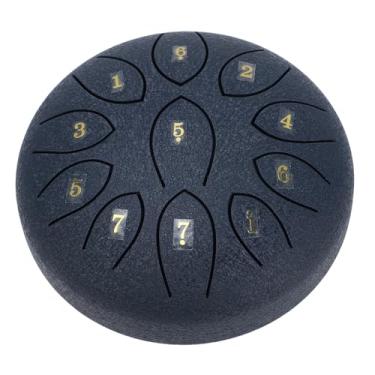 Imagem de RiToEasysports Tambor de Chuva Chakra, Tambor de Mão, Percussão de Aço Carbono de 11 Tons para Uso Em Jardim Ao Ar Livre (Azul)