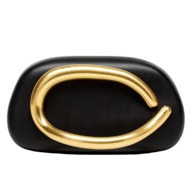 Imagem de MR Bolsas de mão femininas de couro PU para noite de casamento, coquetel, festa de formatura, Clutch preta