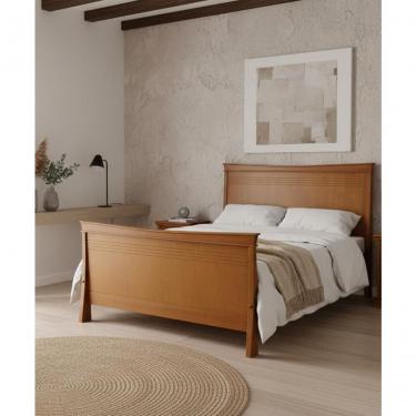 Imagem de Cama De Casal King Size Ody 1,95 X 2,05 - Madeira Maciça - Móveis De Gramado - Castanho