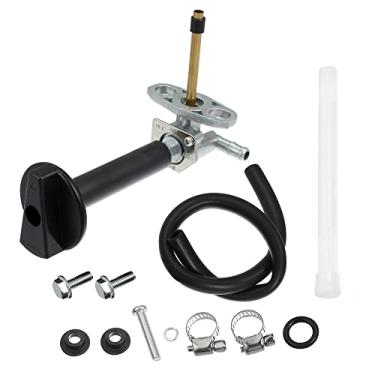 Imagem de X AUTOHAUX Kit de interruptor de tanque de desligamento de válvula Petcock de gás combustível ATV com conjunto de parafuso de alavanca 16950-HN7-003 para Honda Rancher 350 peça de válvula de