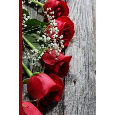 Imagem de Maid of Honor To Do List Notebook: Hardcover/Red Rose Flower on Rustic Brown Wood Floral Theme/Checklist/Event Journal/Wedding Gift From Bride/Cute Card Alternative