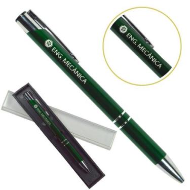 Imagem de Caneta Personalizada Coloridas Cursos Metal Profissional Engenharia Me
