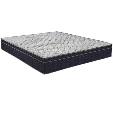 Imagem de Cama Box Baú Branco E Colchão Airtech 150 Espuma D45 Viúvo Ortobom