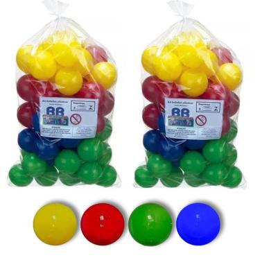 Imagem de Kit 100 Bolas Para Piscina De Bolinhas Cores Bb Bolinhas Coloridas