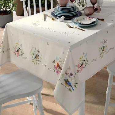 Imagem de Toalha de Mesa Quadrada 180 x 180cm Dohler Limpa Fácil Jardim, Quadrad