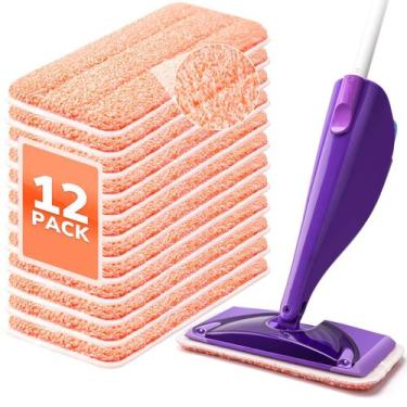 Imagem de Esfregões reutilizáveis para esfregões Swiffer Wet Jet (pacote com 12)