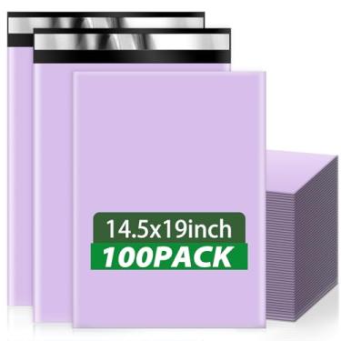 Imagem de Oududianzi Envelopes grandes de poliéster 14,5 x 19, 100 peças de sacos de envio à prova d'água, sacos de poliéster grossos para envio, sacos de correspondência autoselados, sacos de embalagem de