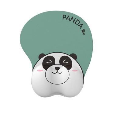 Imagem de Mouse Pad Panda Design com suporte de pulso, resina de 22x26cm
