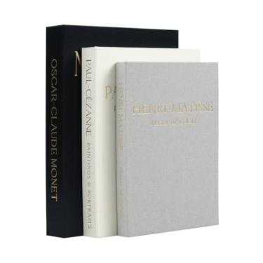 Imagem de Hcyhcx Conjunto de 3 livros decorativos para decoração de casa - livros falsos vintage para decoração, mini conjunto de livros estéticos para mesa de centro, prateleira e caixas decorativas (azul