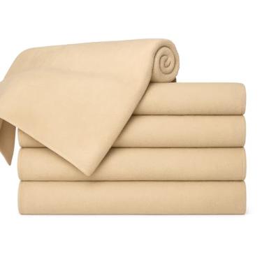 Imagem de Kit 05 Toalhas de Banho Adulto Gigante Alta Absorção 1,40 m x 70 cm Toque Macio Luxo (Bege)