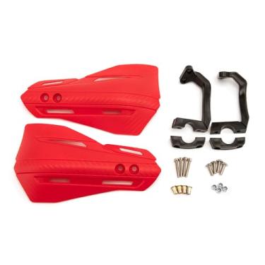 Imagem de Proteção de guidão de motocicleta Protetor de mão 22 28 mm para Dirt Bike Motorcycle MX Supermoto Racing ATV Motocross HandGuards (vermelho)