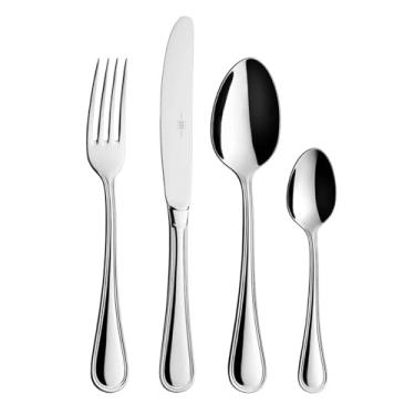 Imagem de Kit De Talheres Inox 24 Pçs Colher Garfo Faca Jogo Cozinha