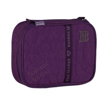 Imagem de Estojo Box Juvenil Escolar Rebecca Bonbon Meninas - Lilás
