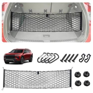 Imagem de Rede de carga estilo envelope para acessórios Chevy Traverse 2018-2025 2026, rede de carga traseira de malha SUV, elástico de 5 mm e nylon de camada dupla para armazenamento de porta traseira