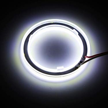 Imagem de Matybobe Anéis de halo de farol automotivo LED DRL Angel Eye COB Chips para carro e motocicleta (60 mm)
