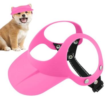 Imagem de Chapéus de sol para cães – Chapéus de proteção solar para cães | Touca respirável ajustável com orifícios de orelha para filhotes de gato, suprimentos para animais de estimação ao ar livre