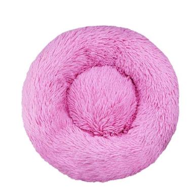 Imagem de LULUMAIC Cama de pelúcia para cachorros, cama de gato redonda calmante para animais de estimação, fofa, macia, fofa, com cobertor lavável removível para cães grandes,