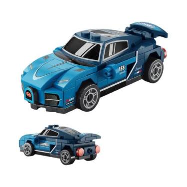 Imagem de Conjunto De Brinquedos De Blocos De Montar Com 12 Carros De Retorno Pa