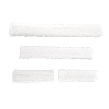 Imagem de menolana Conjunto de 4 para cabresto de cavalo, acessórios para arreios, macias, fáceis de instalar, para uso estável, acolchoadas e com protetor de, Branco