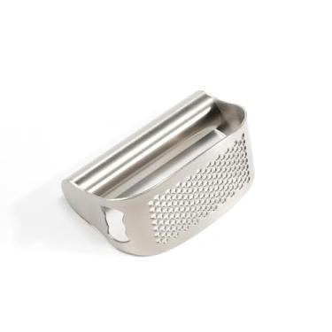 Imagem de Espremedor de alho de aço inoxidável 304 – triturador de alho premium – e raspador – aderência confortável (abridor de garrafa)