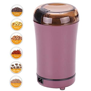 Imagem de Moedor de Café Elétrico Grãos Nozes com Tigela Aço Inoxidável Removível Lâminas Afiadas Configurações Moagem Ajustáveis Tampa Transparente para Moer Sementes Ervas Especiarias