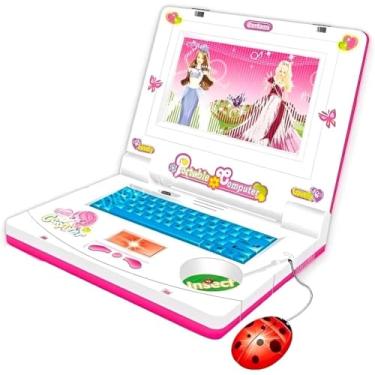 Imagem de Laptop Infantil Brinquedo Educativo Divertido Musical Rosa (STO3082)