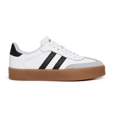 Imagem de Tênis Feminino Conforto Couro Legitimo Leve Sola Alta-Feminino