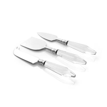 Imagem de Conjunto De Talheres Copa E Cia Para Queijo 3 Peças Garbo Luma Silver