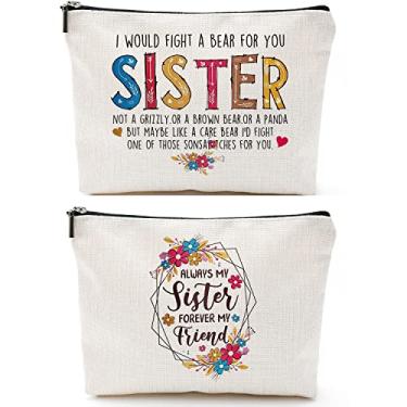 Imagem de Byqone Bolsa de maquiagem It's me, Colorido., Bolsa de maquiagem Sister