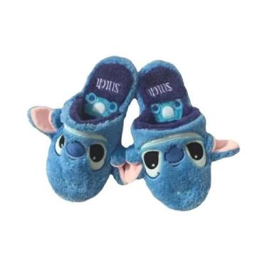Imagem de Chinelos De Pelúcia Kawaii Lilo E Stitch Para Meninas, Chinelos De Alg
