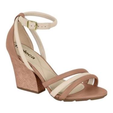 Imagem de Sandalia Moleca 5222.765 Salto Alto Grosso Calcanhar Fechado Feminino-Feminino