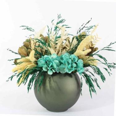 Imagem de Arranjo do Campo Elegante Flores Secas - Turquesa - Pense Flores