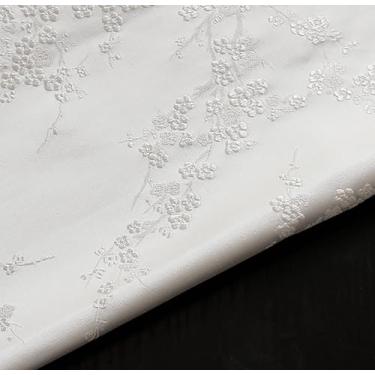 Imagem de JUANJUAN Tecido brocado por jarda, 75 centímetros para bricolage, artesanato, brilho luxuoso, vestido de casamento drapeado leve e nítido, fantasias, moda, SE (tamanho: 1 m/39,3 polegadas, cor: 19