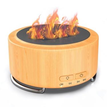 Imagem de Emochies Difusor de óleo essencial para casa: difusor de aroma de 500 ml para quarto de hotel, escritório, ioga - umidificador com 9 cores de luz noturna de LED para crianças e mulheres, para relaxar