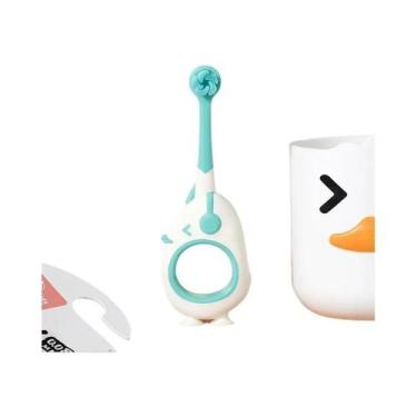 Imagem de Escova De Dente Infantil Em Estilo Cartoon Para Bebês De 0 a 3 Anos Co