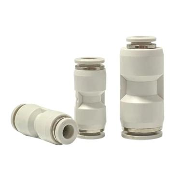 Imagem de Conector redutor de traquéia de encaixe pneumático de 10 peças PG6-4/8-6/10-8/8-4/10-6/12-8(PG8-4 (10 peças))