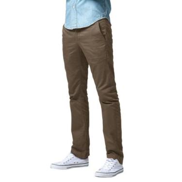 Imagem de Pantalones Casual de Hombre Ajuste Slim Pierna Recta Talla 32 Khaki Cl