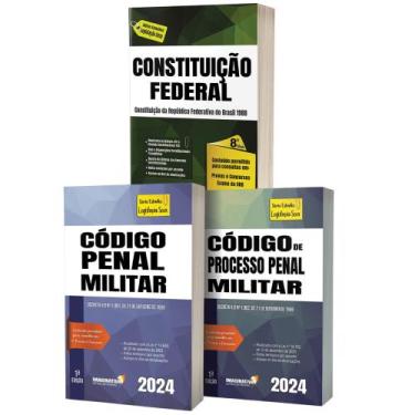 Imagem de Constituição federal 2025 + penal militar + processo penal militar- bo