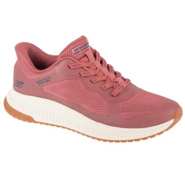 Imagem de Skechers Tênis feminino Hands Free: Bobs Squad 4-Staple Look, rosa, 36