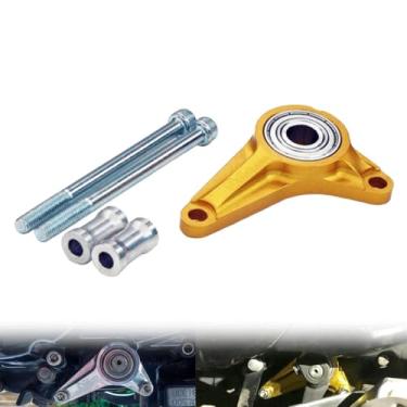 Imagem de GUANYMOTOR Acessórios de suporte de eixo de câmbio MSX125 compatíveis com Msx125 MSX 125SF Grom 2013-2019 Estabilizador de câmbio CNC para motocicleta (dourado)