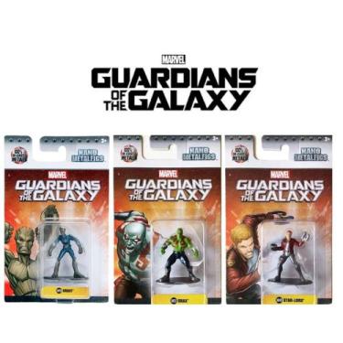 Imagem de Miniaturas Marvel Metalfigs Guardiões da Galáxia 3 Unidades - Jada Toy
