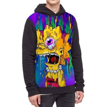 Imagem de Moletom Com Capuz The Simpsons Os Simpsons Ref:656, Preto, PP