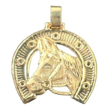 Imagem de Pingente Ferradura De Cavalo Em Ouro 18k 750 Tam Grande - AEA Caribe, 