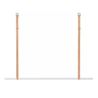 Imagem de Suporte de trilho de parede resistente - Solução de secagem e exibição de altura ajustável para lojas de casa e roupas, design que economiza espaço para uma organização ideal