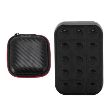 Imagem de CUOFYUNL Metal Push Card Slider formato de chocolate tamanho de bolso multifuncional controle deslizante de ponta do dedo para mãos ocupadas