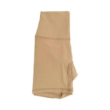 Imagem de Shorts De Yoga De Compressão Em Cor Sólida Para Mulheres, Esportivos, 