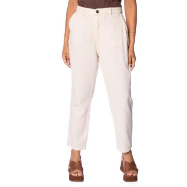 Imagem de Calça de Sarja Feminina Max Denim Mom Off White-Feminino