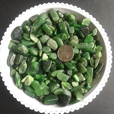 Imagem de Cristal natural Jade verde áspero pedra rolada cuarzos cristais piedras pedras preciosas cristais Reiki decoração presente decoração de casa (cor: 200g, tamanho: aprox. 9-12 cm)