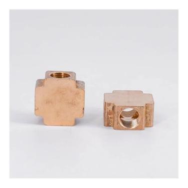 Imagem de Acoplamento de conector adaptador fêmea DN8 de 4 vias com bloco divisor de latão WWECCQIJ